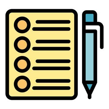 Write to do list icon vector flat Illustrazione stock
