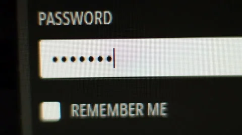 Write Enter Password 5 Stock Footage 49070781