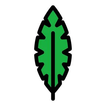 Write feather icon color outline vector Illustrazione stock