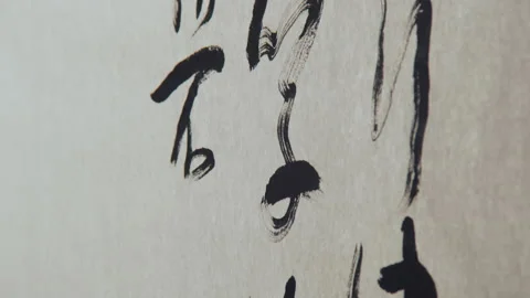 Write The Hand Of The Chinese Calligraphy，Ancient Chinese Stock Footage 140525518