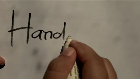 Write handwrite word on paper Stock Footage 285923339