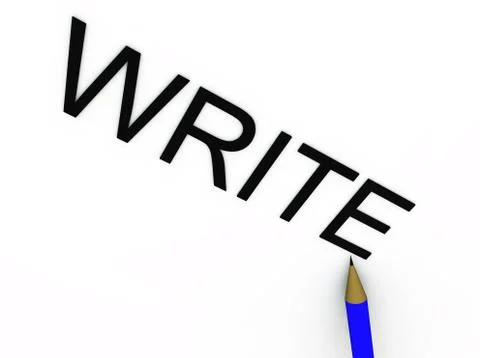 Write Stock Illustration