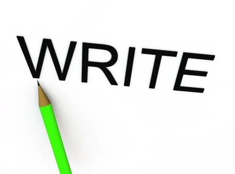 Write Stock Illustration