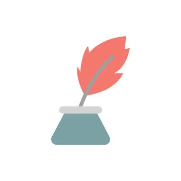 Write ink USA flag icon. Simple color vector elements of America icons for ui Stock Illustration