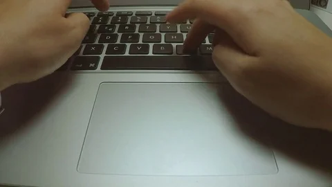 Write with the keyboard Stock Footage 77137011