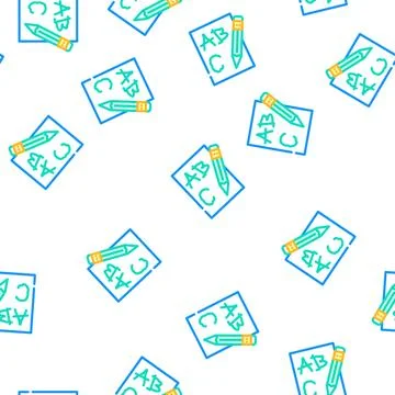 Write kid leisure vector seamless pattern Stock Illustration