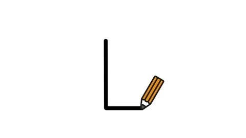 Write the letter L. Video ABC tutorial 스톡 동영상 157495258