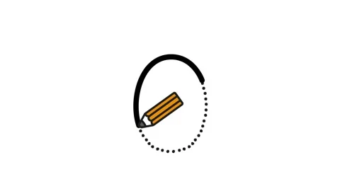 Write the letter O. Video ABC tutorial Stockbeeldmateriaal 157495278