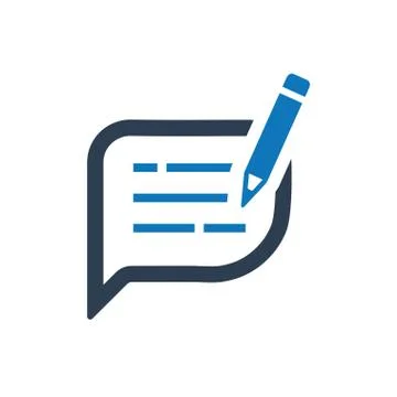 Write a Note Icon Stock Illustration