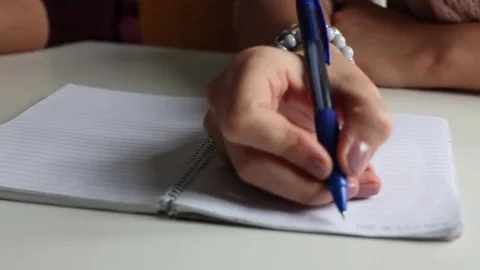 Write notes Stock Footage 71934396