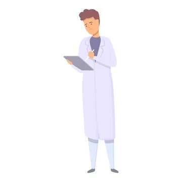 Write online help icon cartoon vector. Treatment team Stock Illustration