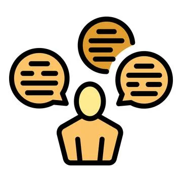Write online review icon vector flat Stock Illustration