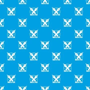 Write pen pattern vector seamless blue 스톡 일러스트