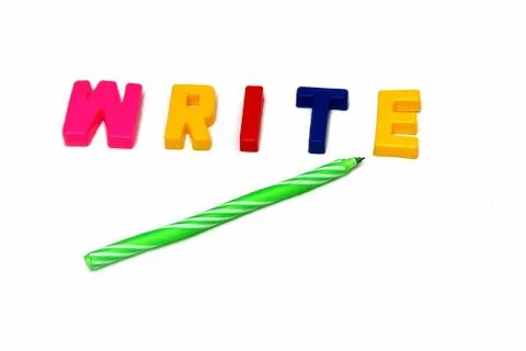 Write with Pen Stock Photos