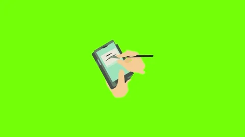 Write phone icon animation | Stock Video | Pond5