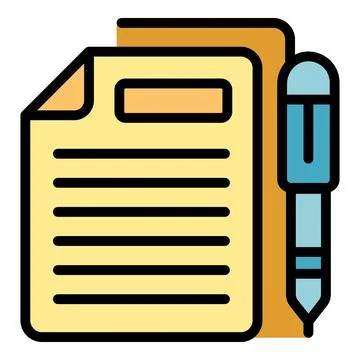 Write review icon vector flat Illustrazione stock