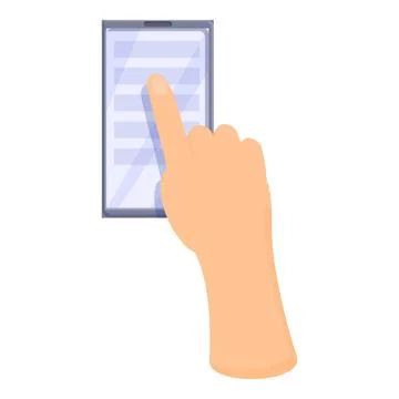 Write sms smartphone icon, cartoon style 库存插图