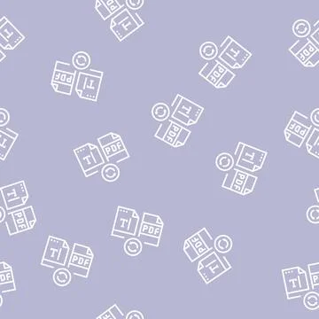 Write text in pdf file line seamless pattern Stock Illustration