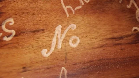 Write On The Tree Word NO Stock Footage 71986190