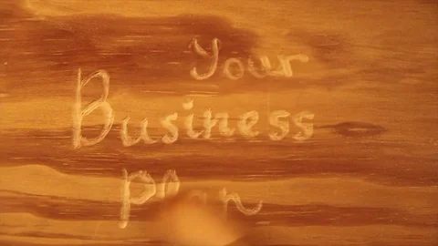 Write on the tree words Your Business  Plan Stock Footage 71986685
