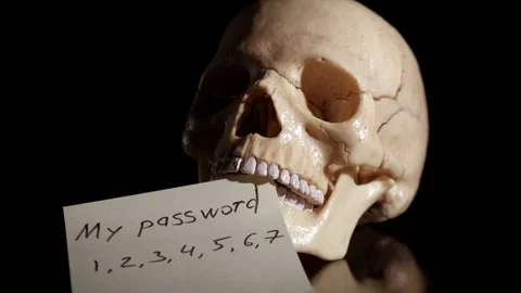 Write unsafe password. Stock Footage 260966841