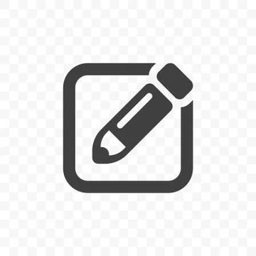 Write vector icon, memo quick note pencil and contract app sign Illustrazione stock