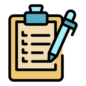 Write wishlist icon vector flat Stock Illustration
