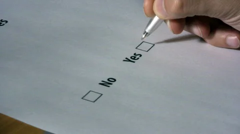 Write YES Stock Footage