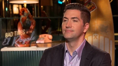 Writer / Director Drew Goddard talks about the movie 'Bad Times' at El Royal Stock Footage 101190627