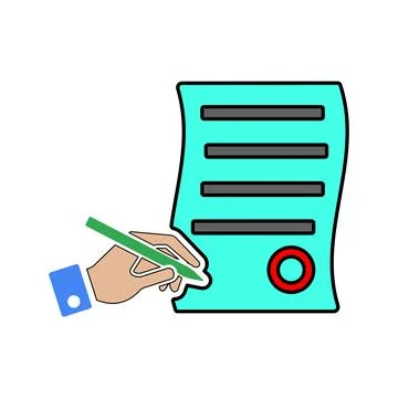 Writer icon. Stock-Illustration