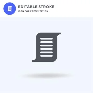 Writer icon vector, filled flat sign, solid pictogram isolated on white, logo 스톡 일러스트