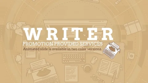 Writer Promo Stock After Effects