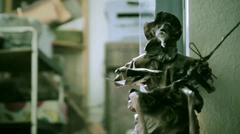 The Writer Sculpture Stock Footage 22634929