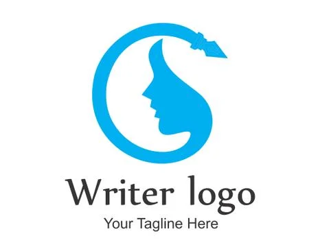 Writer vector logo Stock Illustration