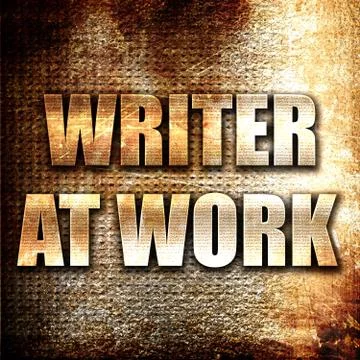 Writer at work Stock Illustration