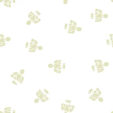Writer writing article glyph seamless pattern Illustrazione stock