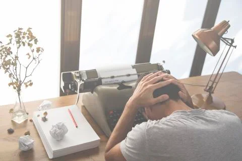 The writer's block Stock Photos