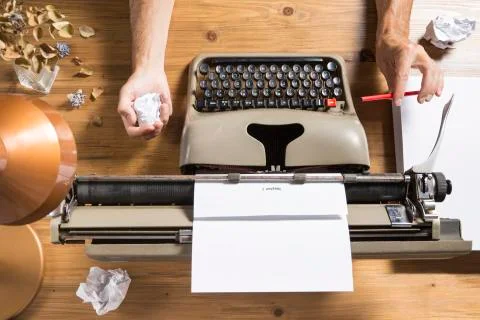 The writer's block Stock Photos