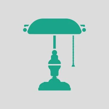 Writer's lamp icon Stock Illustration