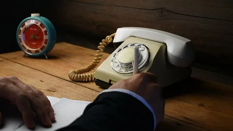 Writes, speaks on the phone Stock Footage 114355119