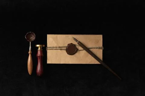 Writing accessories. Stock Photos