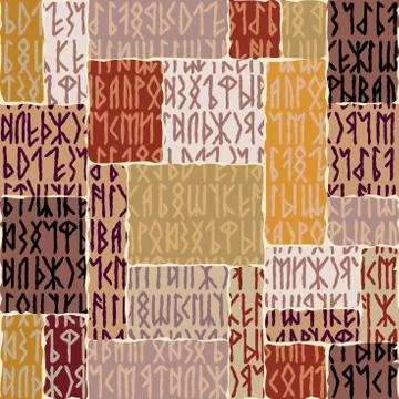 Writing ancient background. Old Gothic seamless texture. Stockillustratie