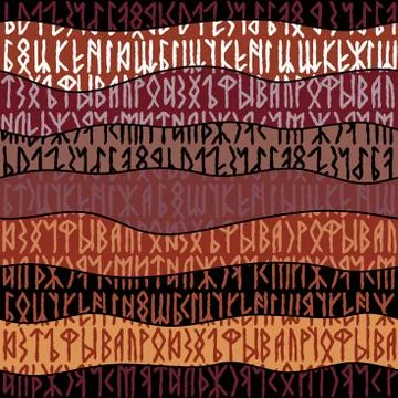 Writing ancient background. Old Gothic seamless texture. Illustrazione stock