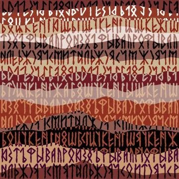 Writing ancient background. Old Gothic seamless texture. Stock-Illustration
