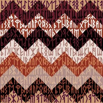 Writing ancient background. Old Gothic seamless texture. Illustration