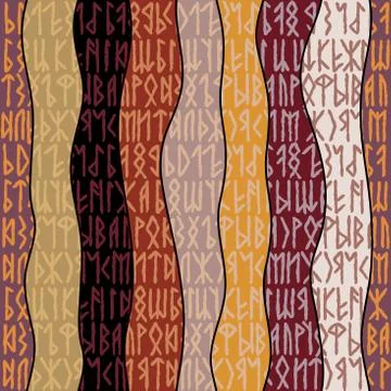 Writing ancient background. Old Gothic seamless texture. Stock Illustration