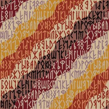 Writing ancient background. Old Gothic seamless texture. Illustrazione stock