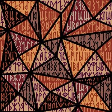 Writing ancient background. Old Gothic seamless texture. Illustration