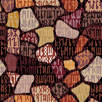 Writing ancient background. Old Gothic seamless texture. Illustrazione stock