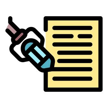 Writing and creativity concept with pencil and paper Stock Illustration